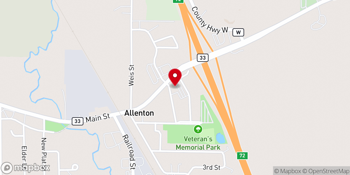 Map showing location of Resurrection Catholic Parish