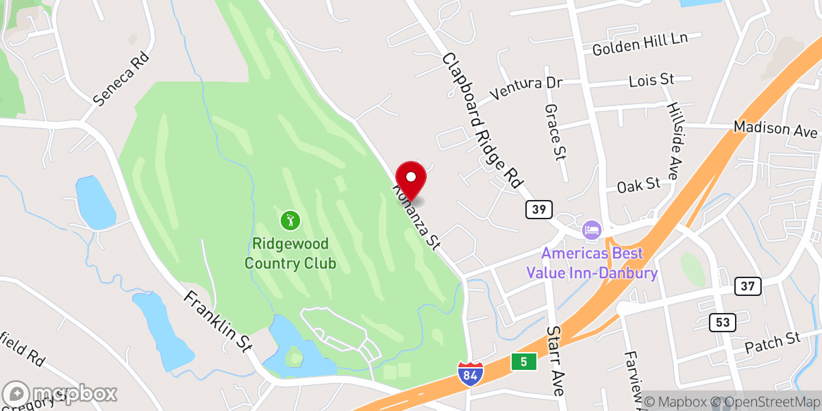 Map showing location of Saint George Antiochian Church
