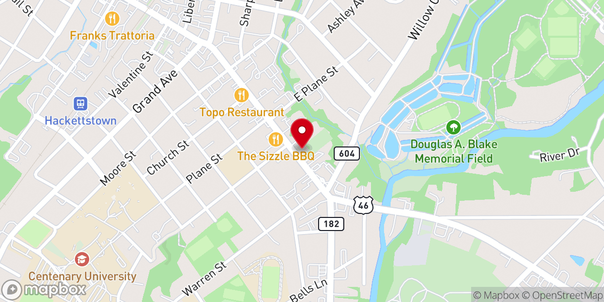 Map showing location of Living Water Church