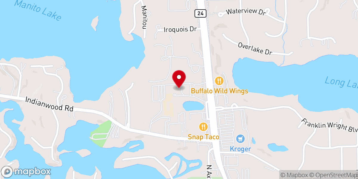 Map showing location of St. Joseph Catholic Church & School