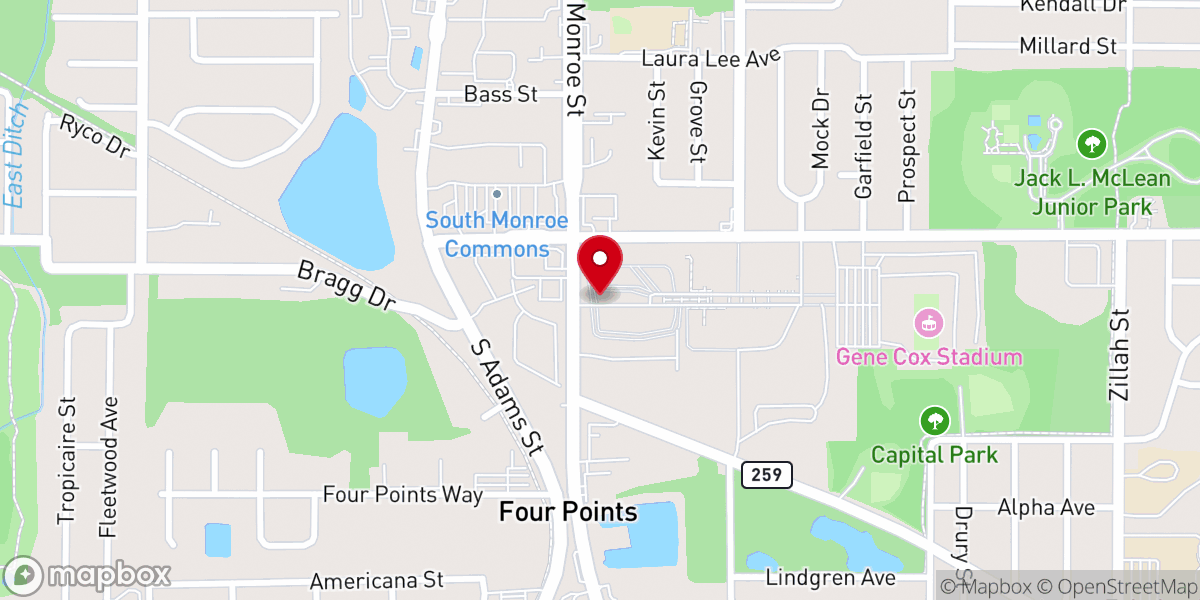 Map showing location of North Florida Fair