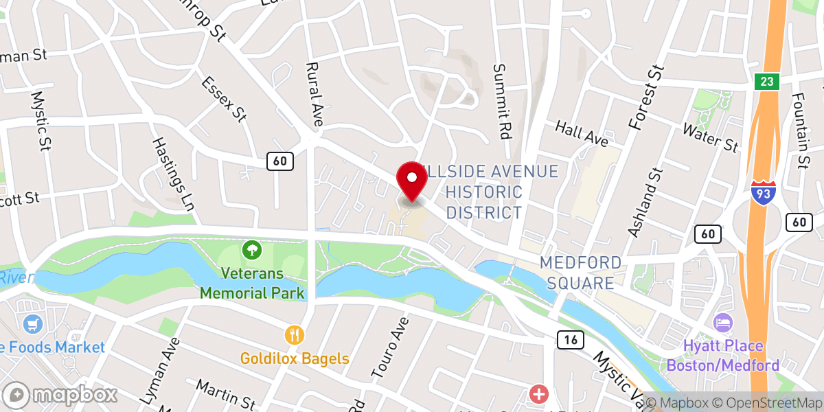 Map showing location of St. Joseph School