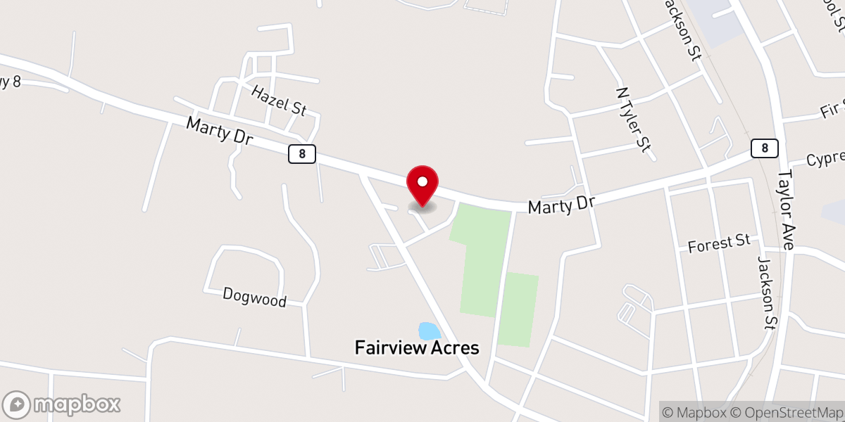 Map showing location of Saint Vincent de Paul Food Pantry