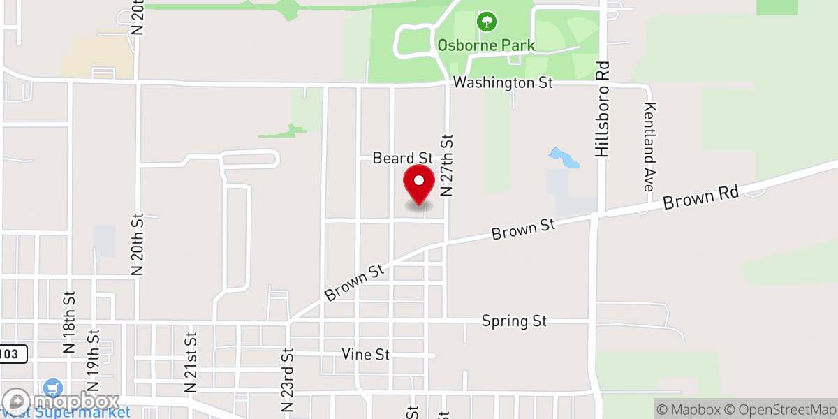 Map showing location of CHRIST Reformed Baptist Church New Castle