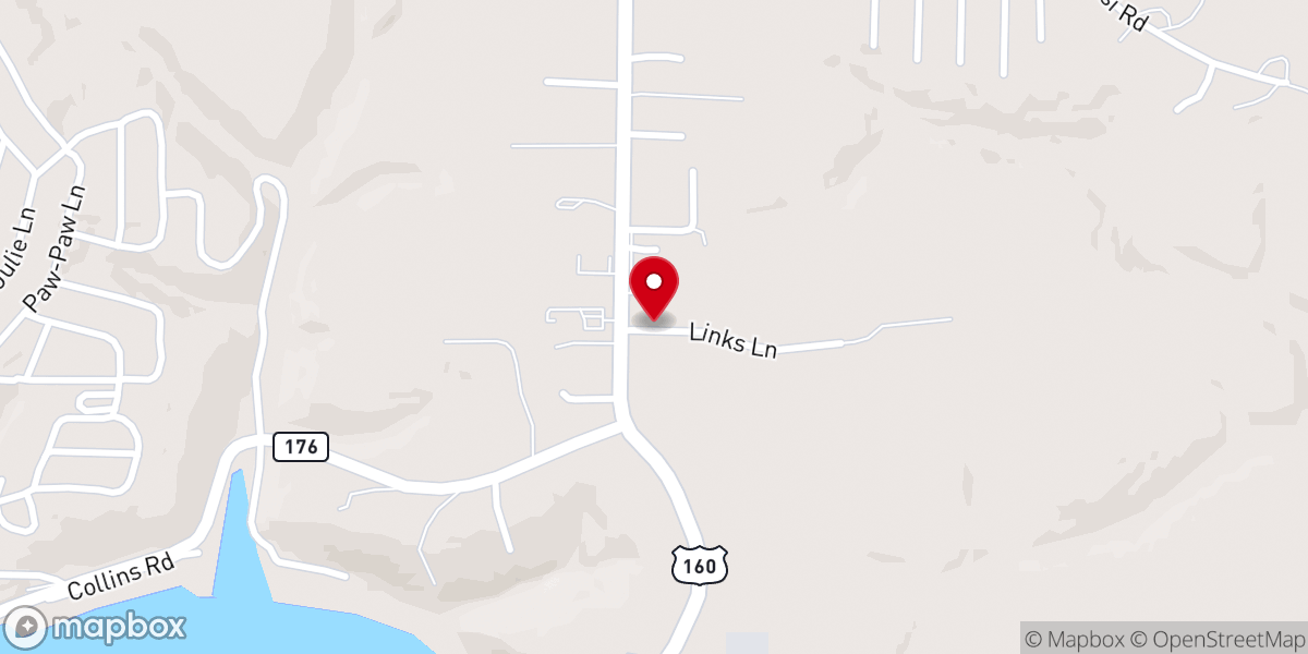 Map showing location of River View Bible Baptists Church