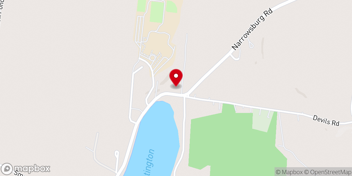 Map showing location of Our Lady of the Lake Catholic Church