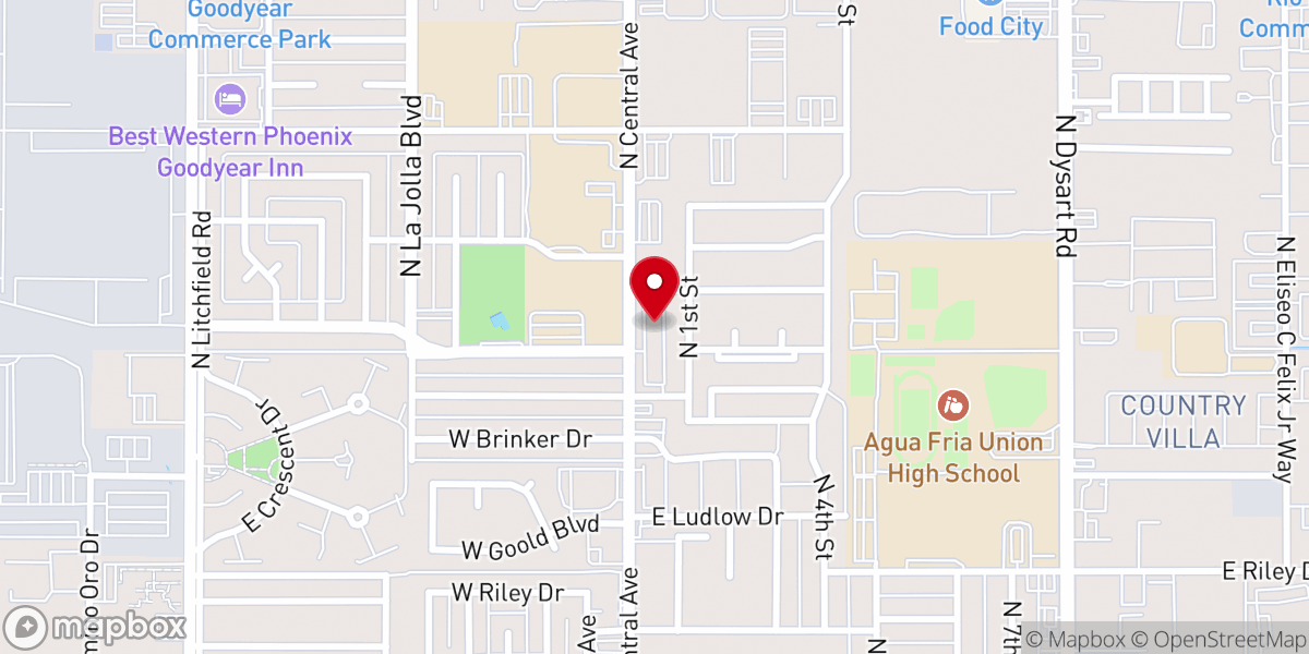 Map showing location of Living Kingdom United Church