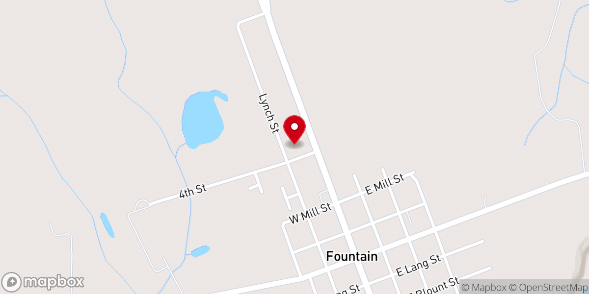 Map showing location of Reid Chapel