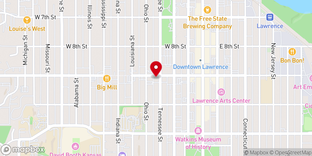 Map showing location of Ninth Street Missionary