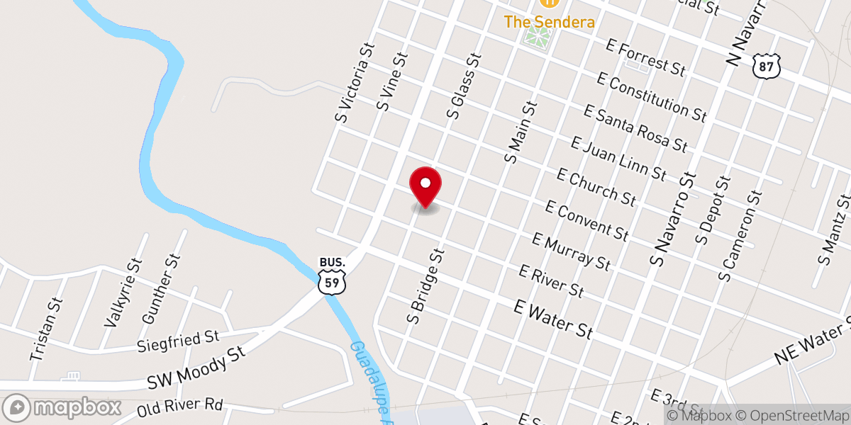 Map showing location of Our Lady of Sorrows