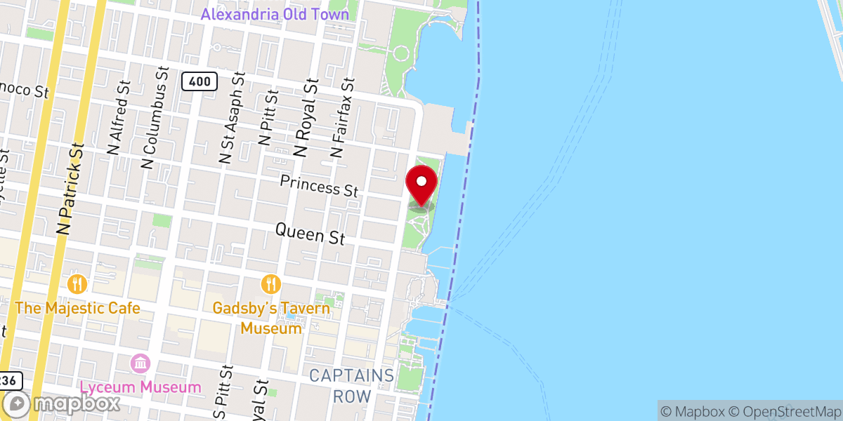 Map showing location of Founders Park