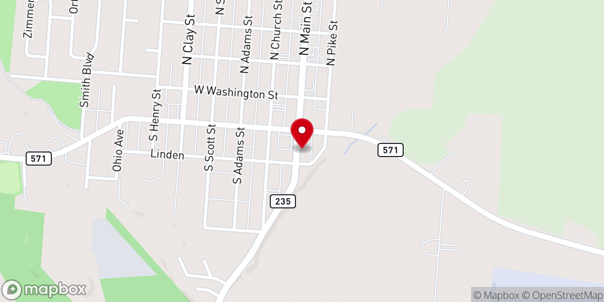 Map showing location of First United Methodist Church