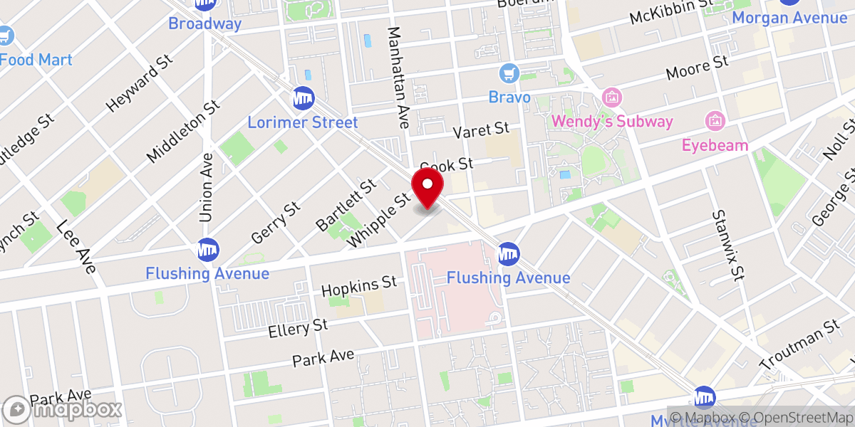 Map showing location of Tiferes Meshilem