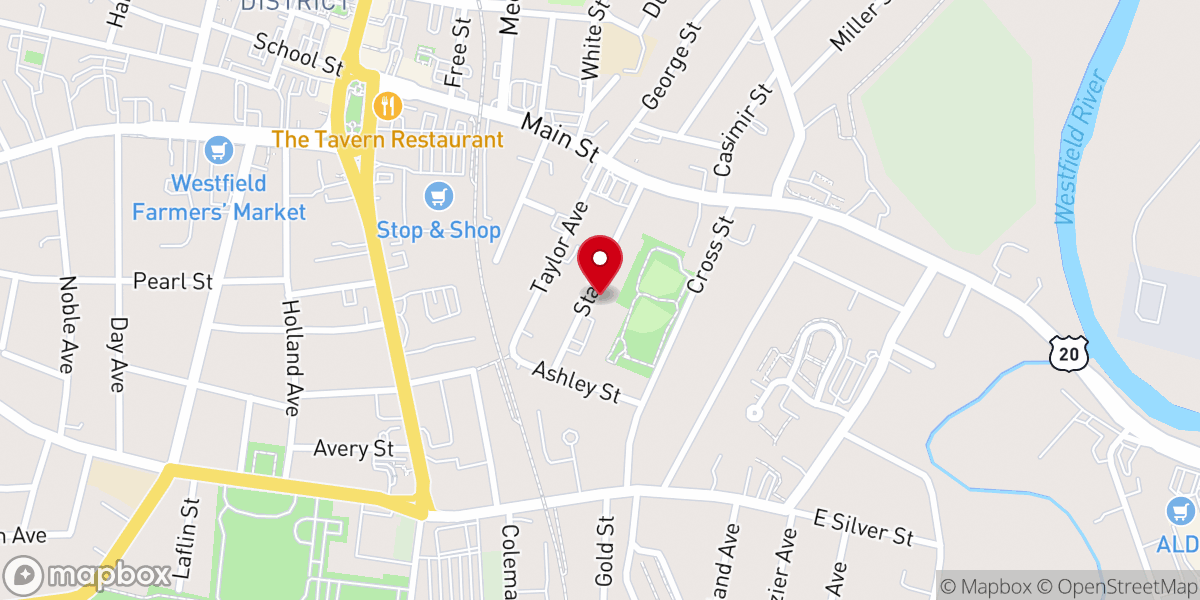 Map showing location of St Peters Church