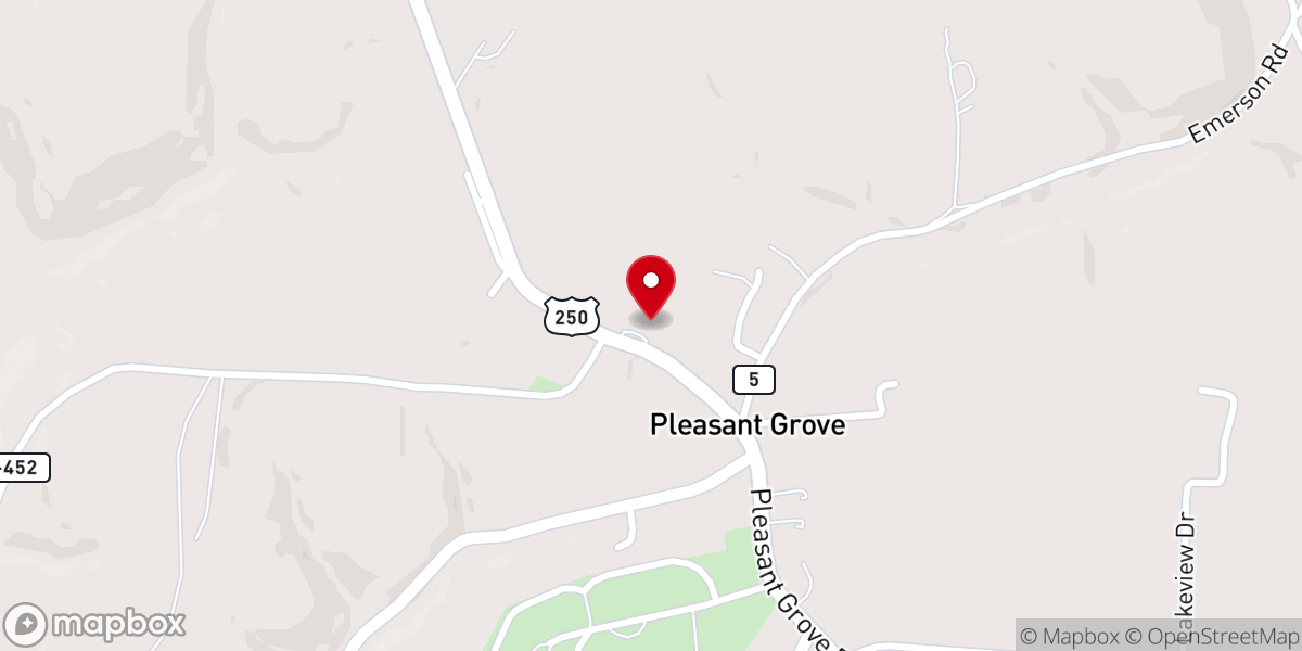 Map showing location of Faith Church of Pleasant Grove