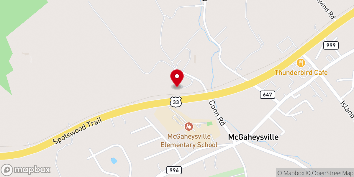 Map showing location of Landmark Tabernacle