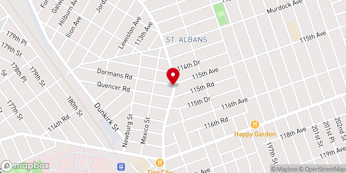 Map showing location of Zion Mission Church of Christ Inc