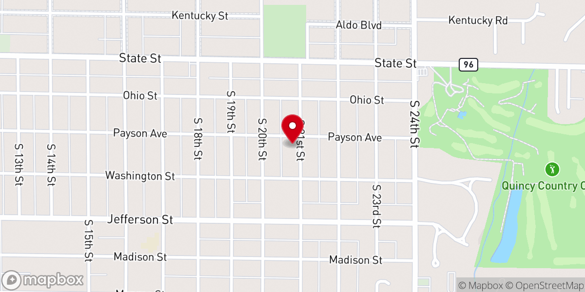 Map showing location of Payson Avenue Community Church