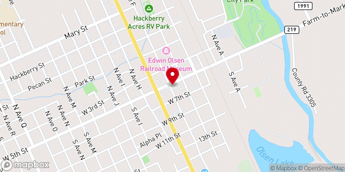 Map showing location of Clifton Bible Church