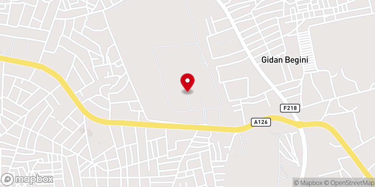 Map showing location of FMC GUSAU Emergency Unit