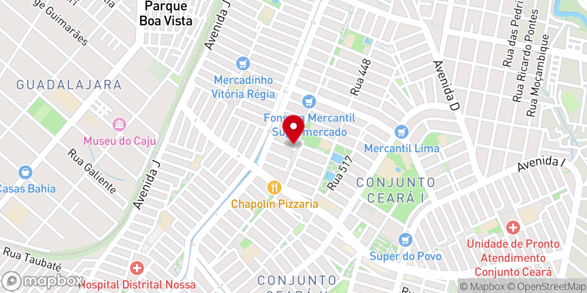 Map showing location of Assembléia De Deus-Min.Fortaleza
