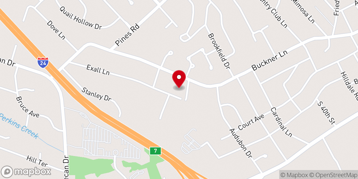 Map showing location of New Geneva Community Church ARP