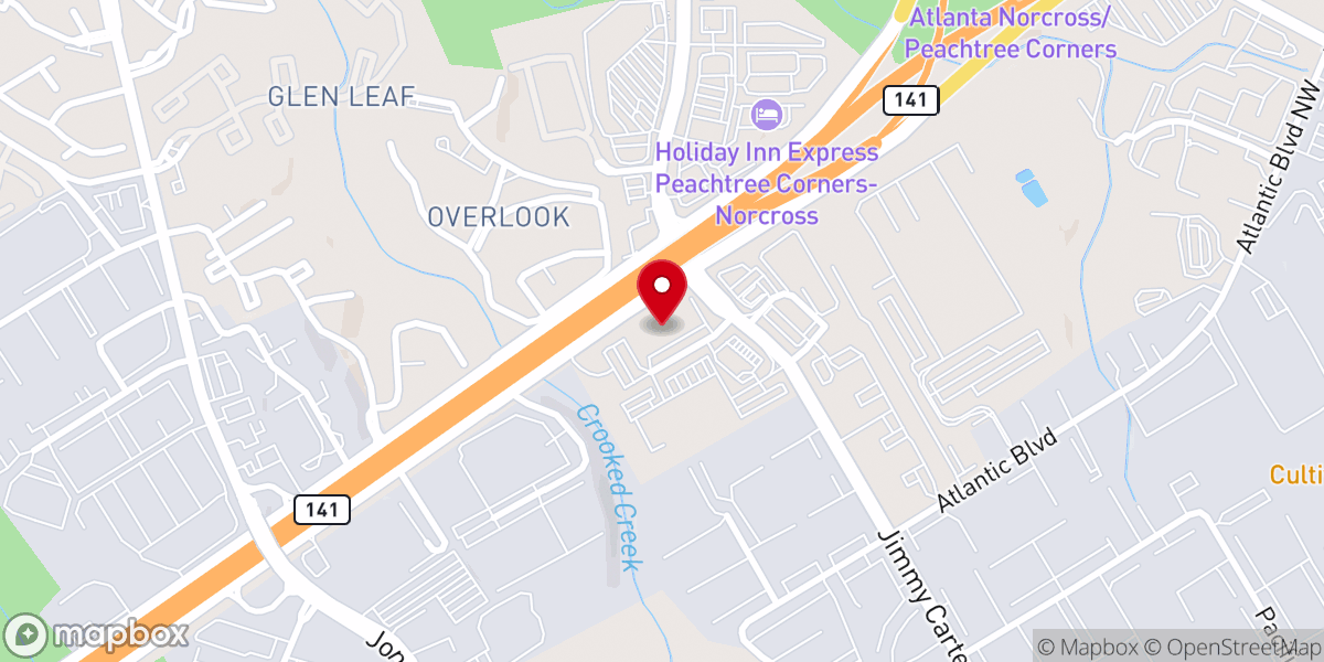Map showing location of Philadelphia Christian Church - Atlanta