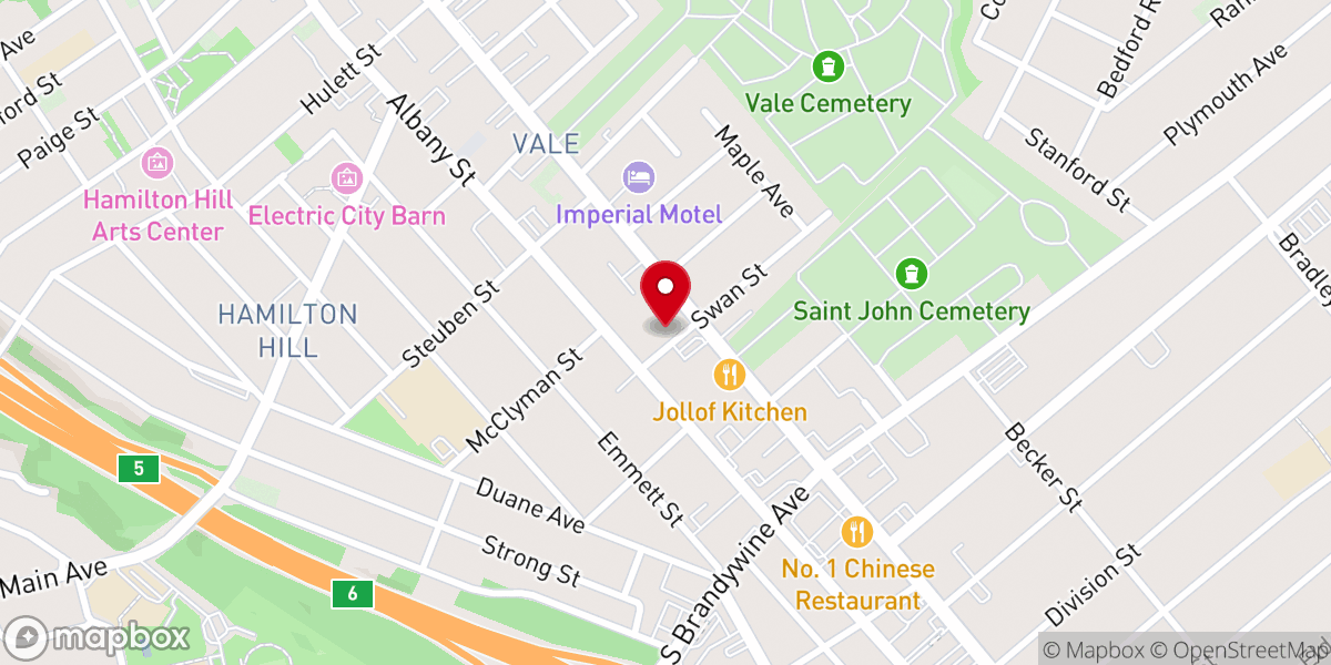 Map showing location of Christ Church