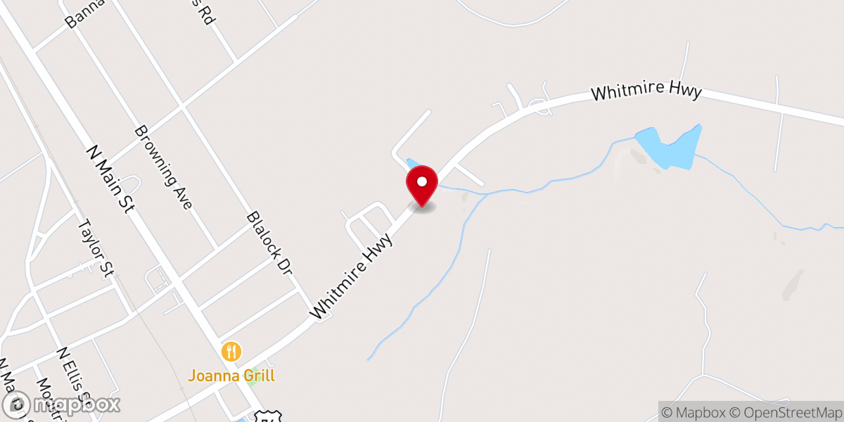 Map showing location of Fountain of Faith Baptist Church