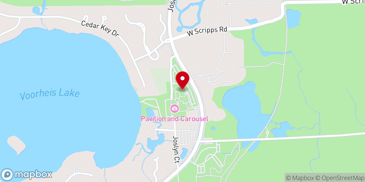 Map showing location of Canterbury Village