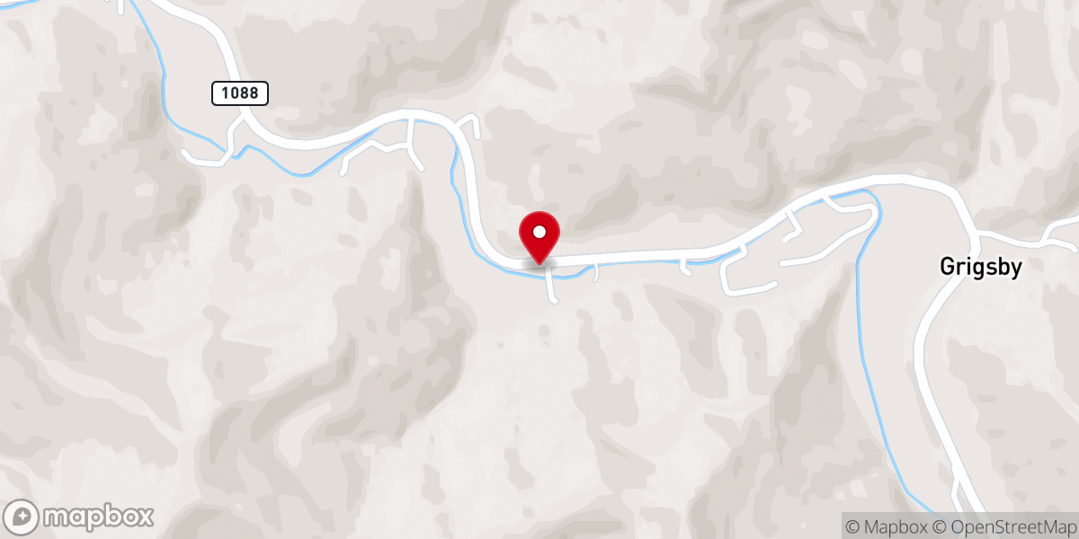 Map showing location of Lotts Creek Evangelical Free