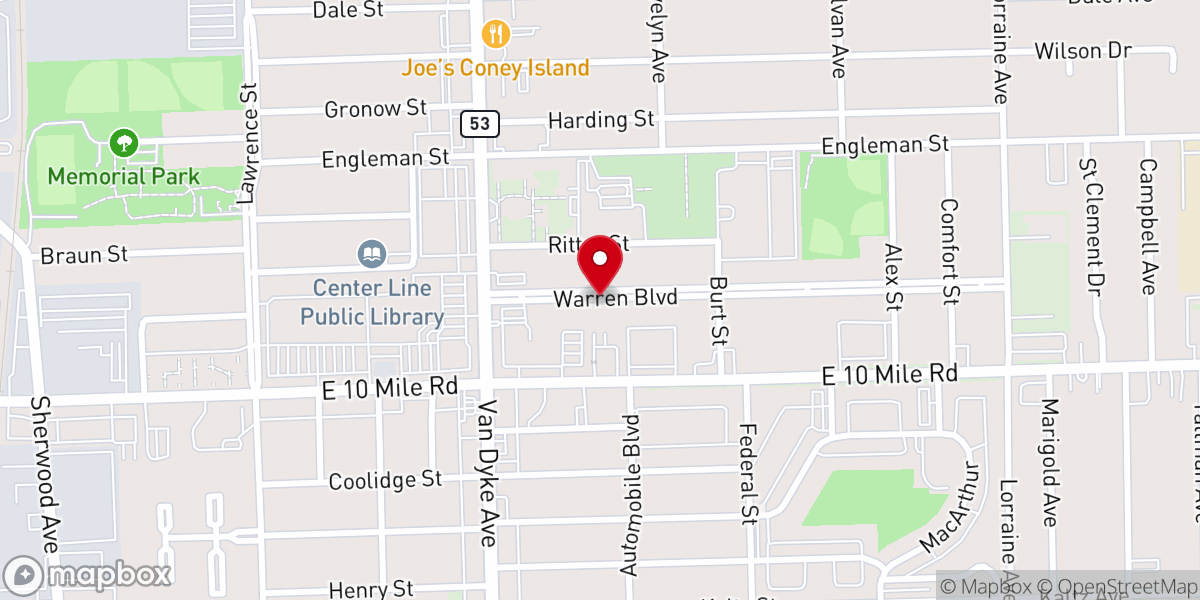 Map showing location of Higher Praise Worship Ministry