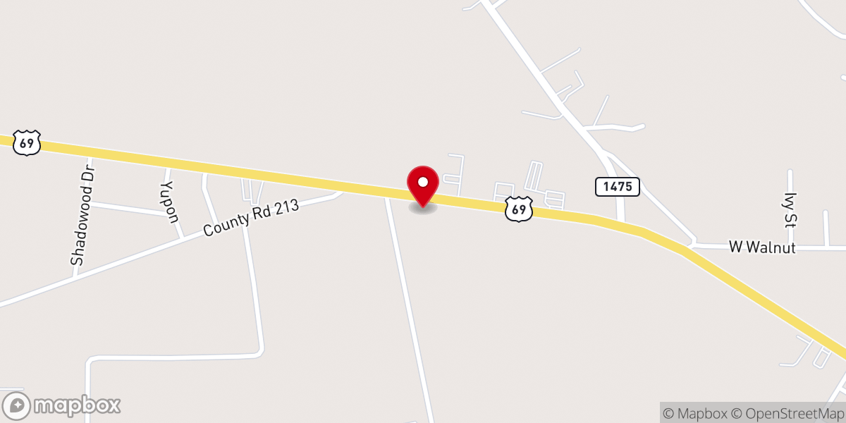 Map showing location of Pine Forest Missionary Baptist Church