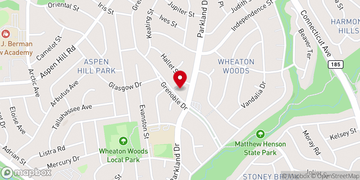 Map showing location of Millian Memorial United Methodist Church