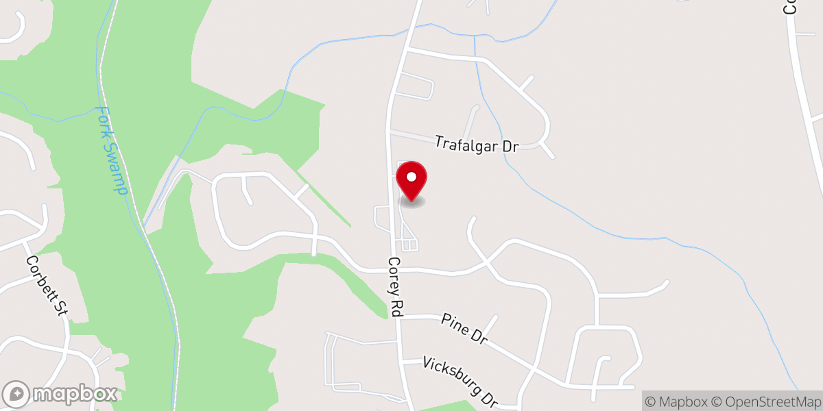 Map showing location of Faith Assembly Church - Winterville