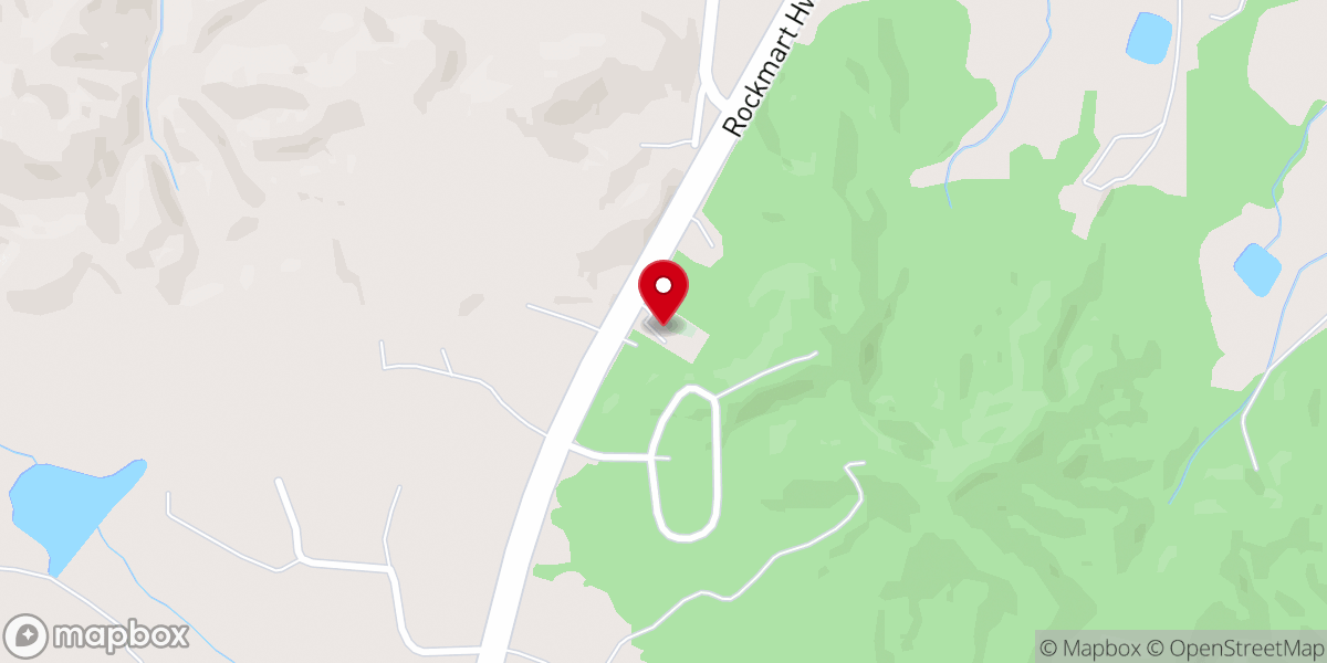 Map showing location of Mt Sinai Baptist Church