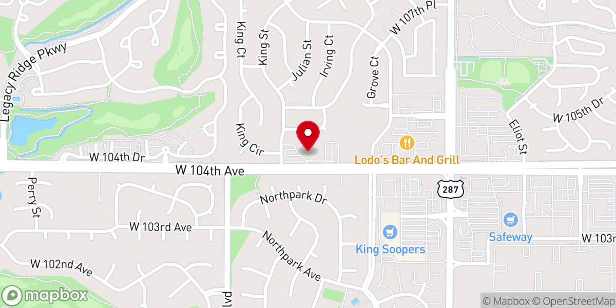 Map showing location of The Crossing Church of the Nazarene