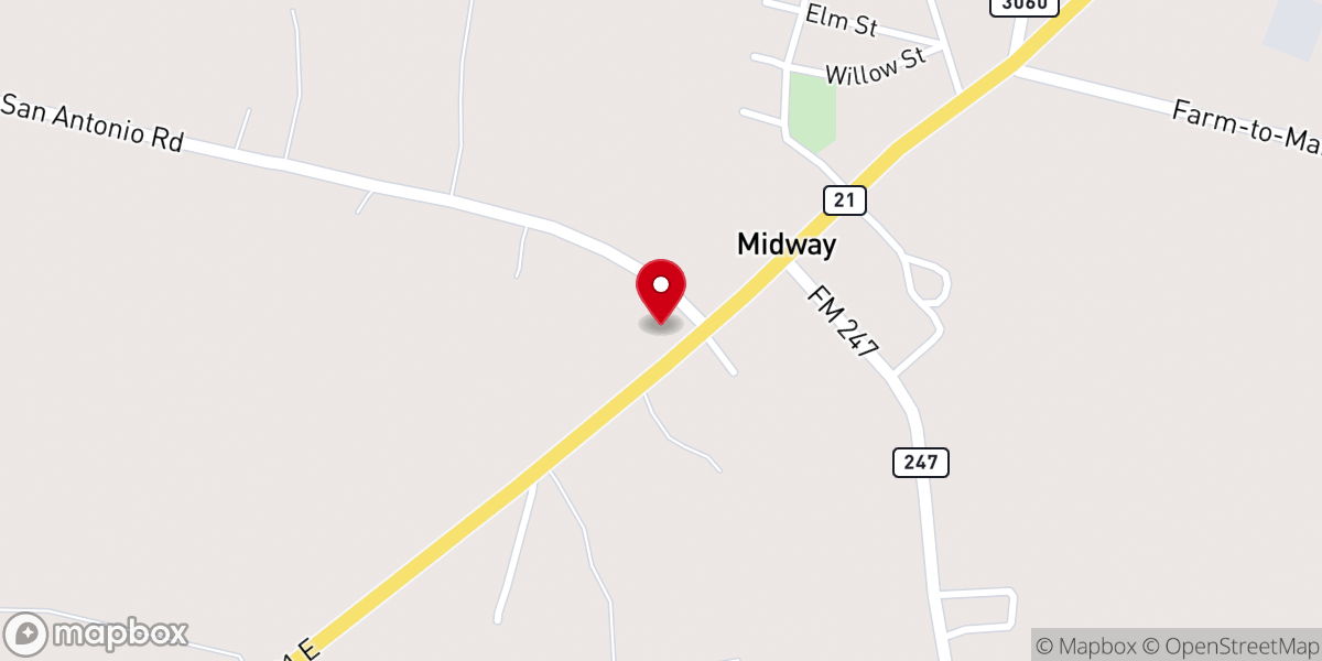 Map showing location of New Life Church