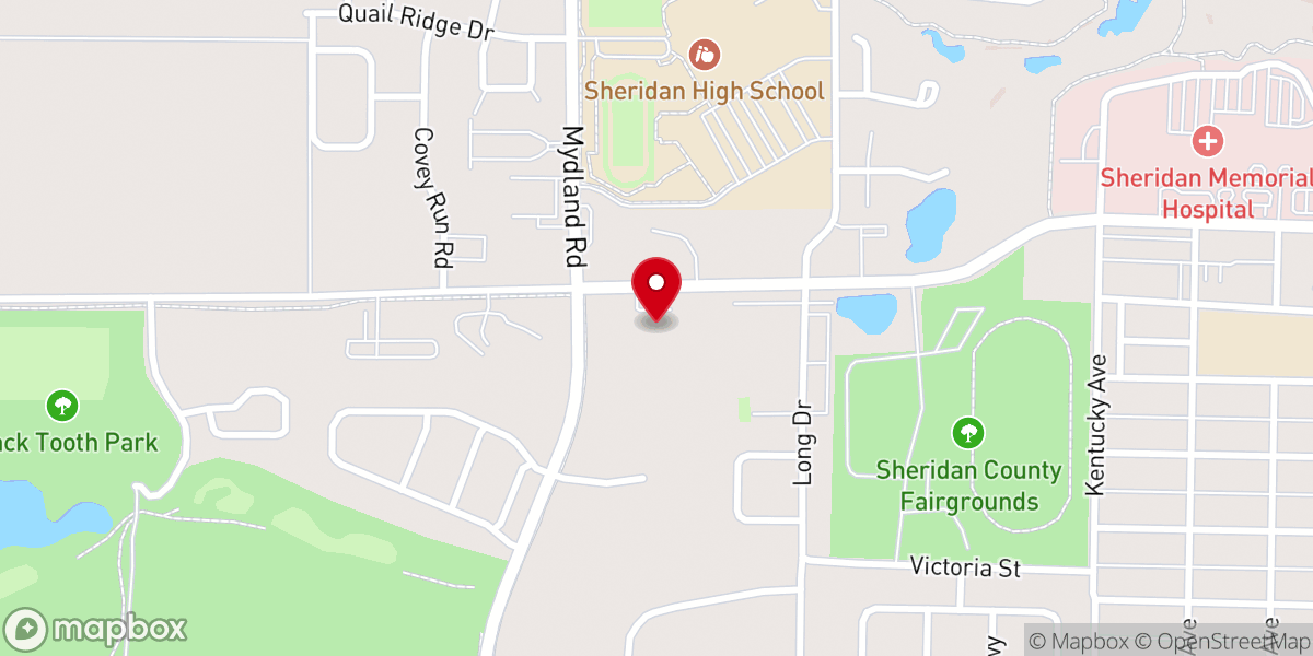 Map showing location of Valley Evangelical Lutheran Church