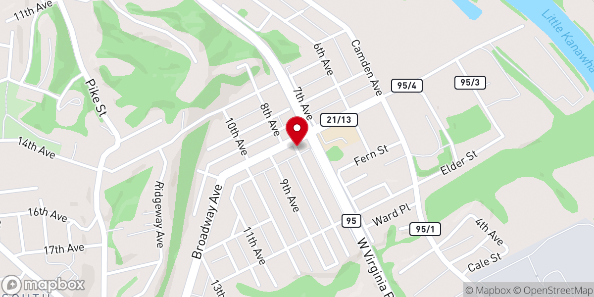 Map showing location of Apostolic Hour of Faith Church