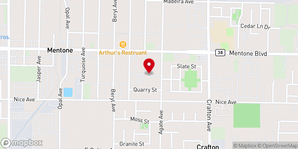 Map showing location of Faith Chapel