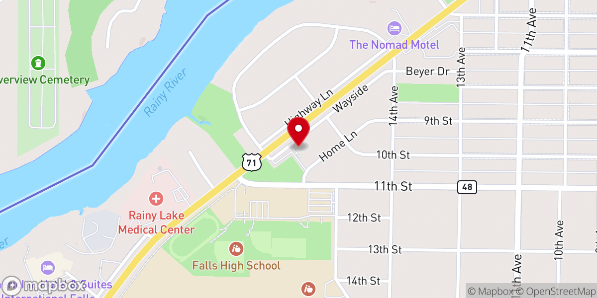 Map showing location of First Lutheran Church ELCA