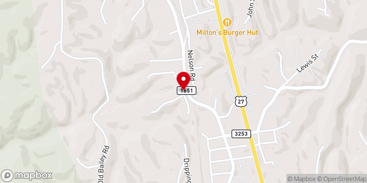 Map showing location of Whitley United Methodist Church