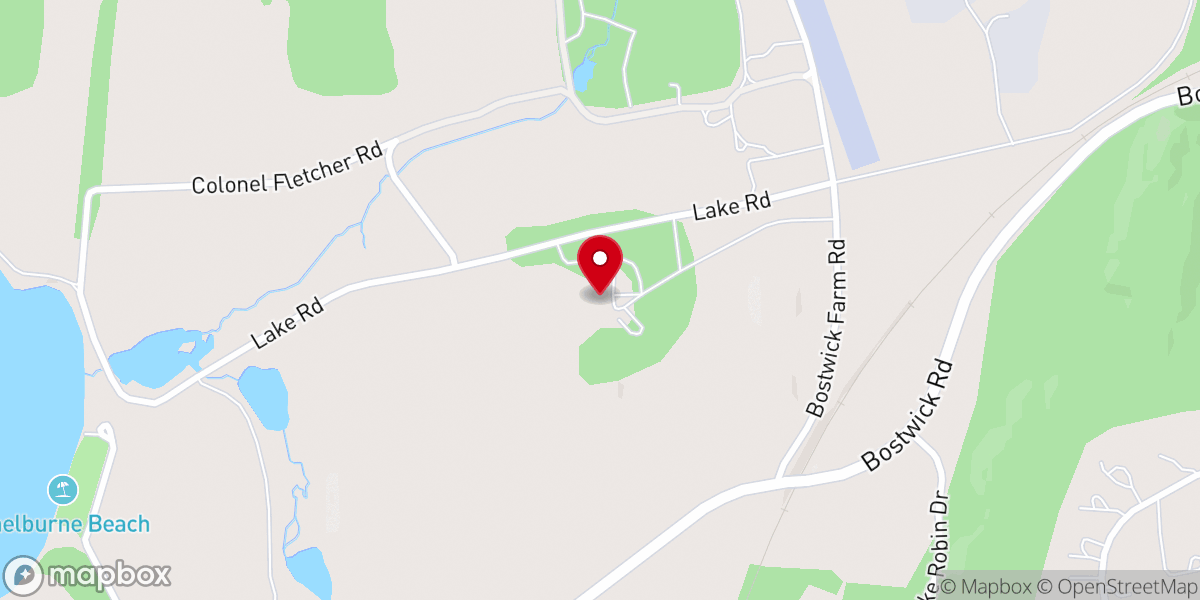 Map showing location of Meach Cove Farms Gathering Space