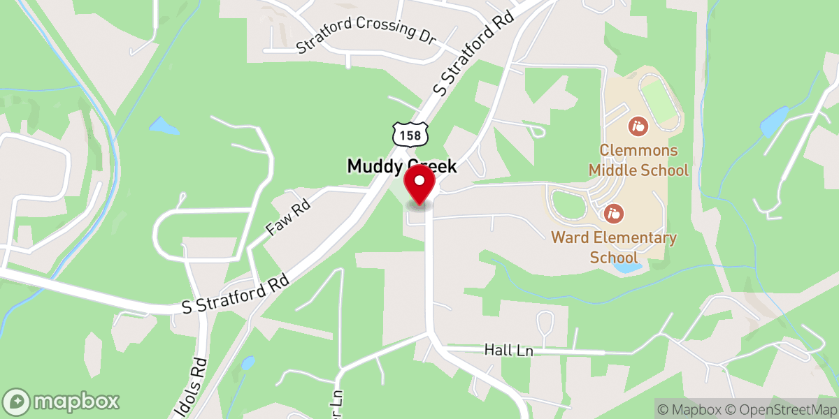 Map showing location of Fraternity Church of the Brethren