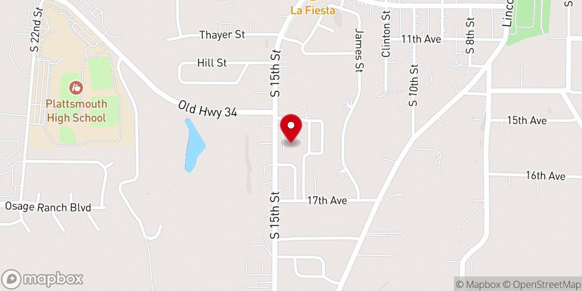 Map showing location of Living Water Church