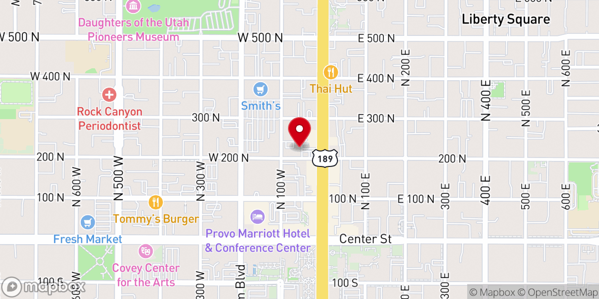 Map showing location of St Mary's Episcopal Church