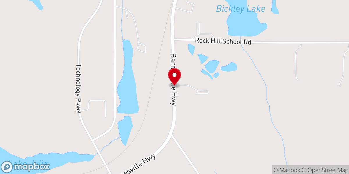 Map showing location of St Peter the Rock Catholic Church