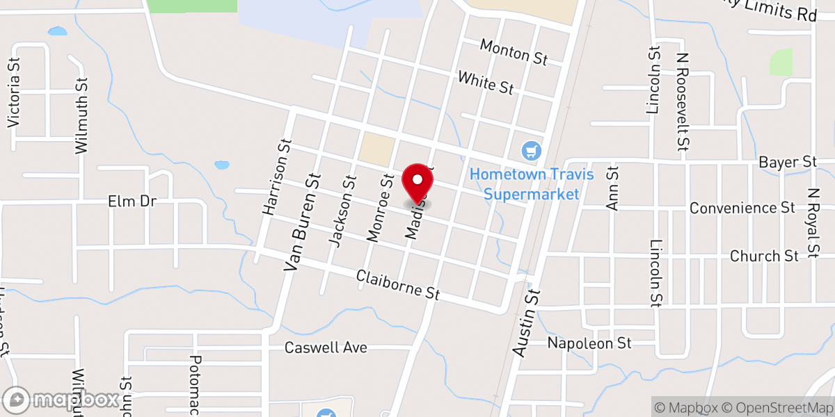 Map showing location of Terrace Baptist Church