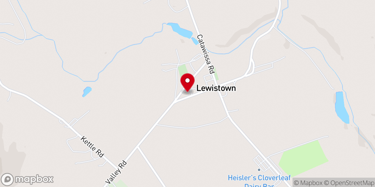Map showing location of Zion United Church of Christ